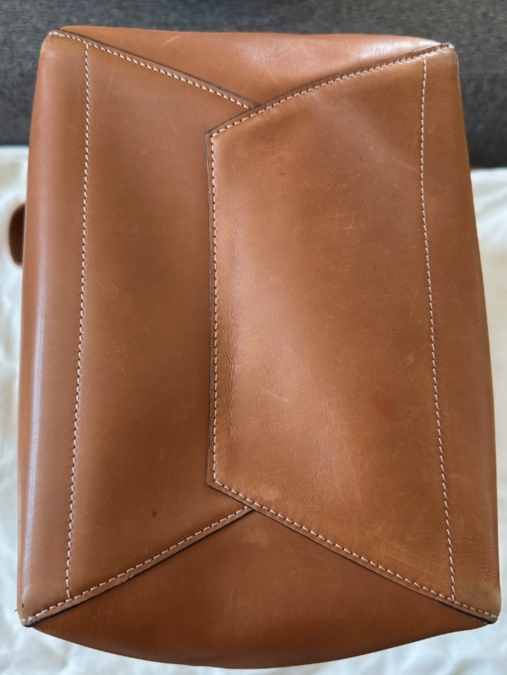 Céline Seau Sangle brown leather 2015 Phoebe Philo - Picture 3 of 16